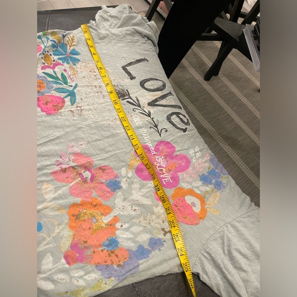 Natural Life Artsy Relaxed oversized cotton Tee OS - Picture 4 of 6